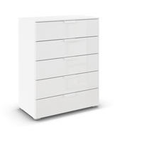 KOMMODE  in 80/100/42 cm  - Weiß, Design, Glas/Holzwerkstoff (80/100/42cm) - Carryhome