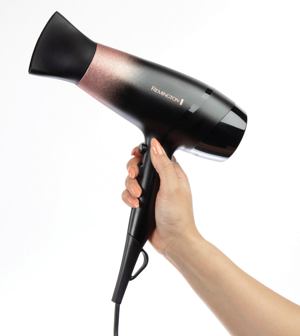 HAARTROCKNER Haartrockner  - Schwarz/Rosa, Basics, Kunststoff (8,5/28,5/20,5cm) - Russell Hobbs