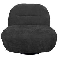 SESSEL in Struktur Dunkelgrau  - Dunkelgrau/Schwarz, Basics, Textil/Metall (85/74/85cm) - Livetastic