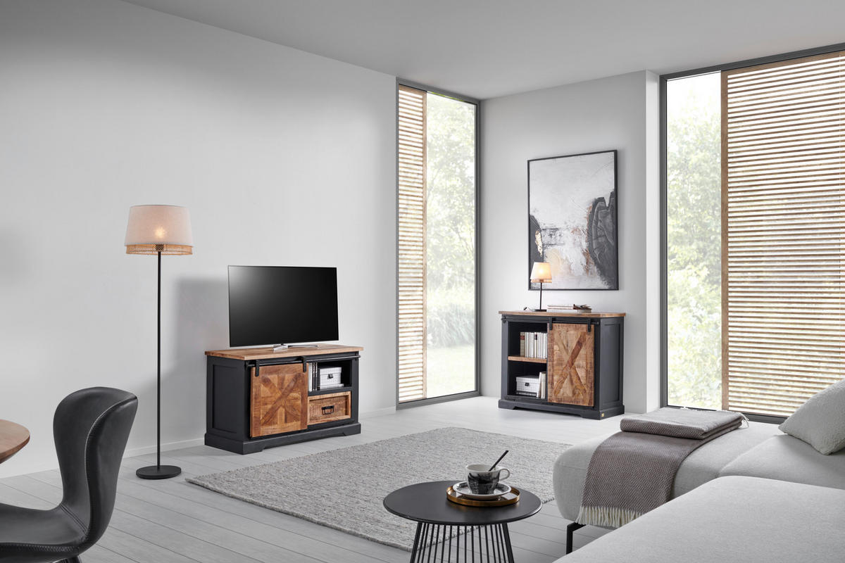 KOMODA POD TELEVIZI, šedá, 105/63/45 cm - šedá, Lifestyle (105/63/45cm) - MID.YOU