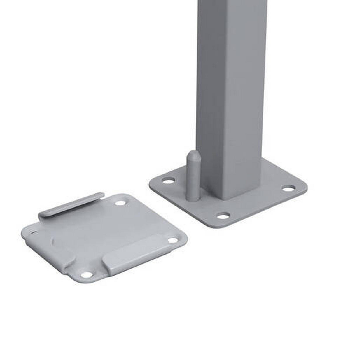 MARKÝZA  - šedá/tmavě šedá, Basics, kov/textil (350/200cm) - Modante