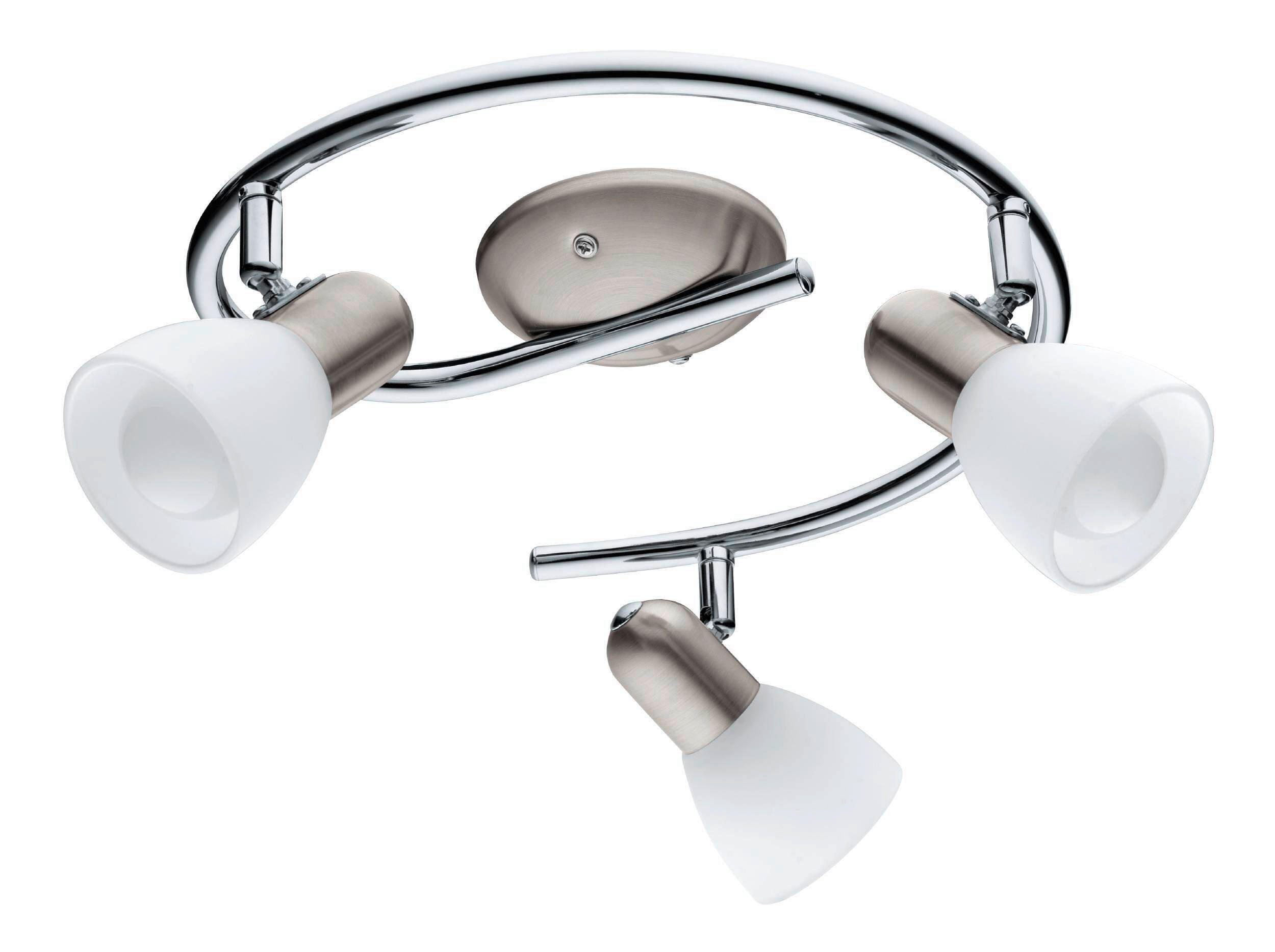 DECKENSPOTS 29,5/11,60 cm   - Chromfarben/Weiß, Basics, Glas/Metall (29,5/11,60cm) - Eglo