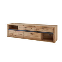 LOWBOARD  in 210,2/58,1/50,2 cm  - Eichefarben/Grau, Design, Holz/Kunststoff (210,2/58,1/50,2cm) - Modante