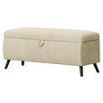 BETTBANK 145/45/50 cm   - Beige/Schwarz, Trend, Holz/Textil (145/45/50cm) - Esposa