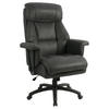 CHEFSESSEL Velours Schwarz  - Schwarz, MODERN, Kunststoff/Textil (84/120-128/85cm) - MID.YOU