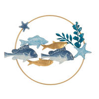 NÁSTENNÁ DEKORÁCIA 77/5/63 cm  - Basics, kov/kompozitné drevo (77/5/63cm)