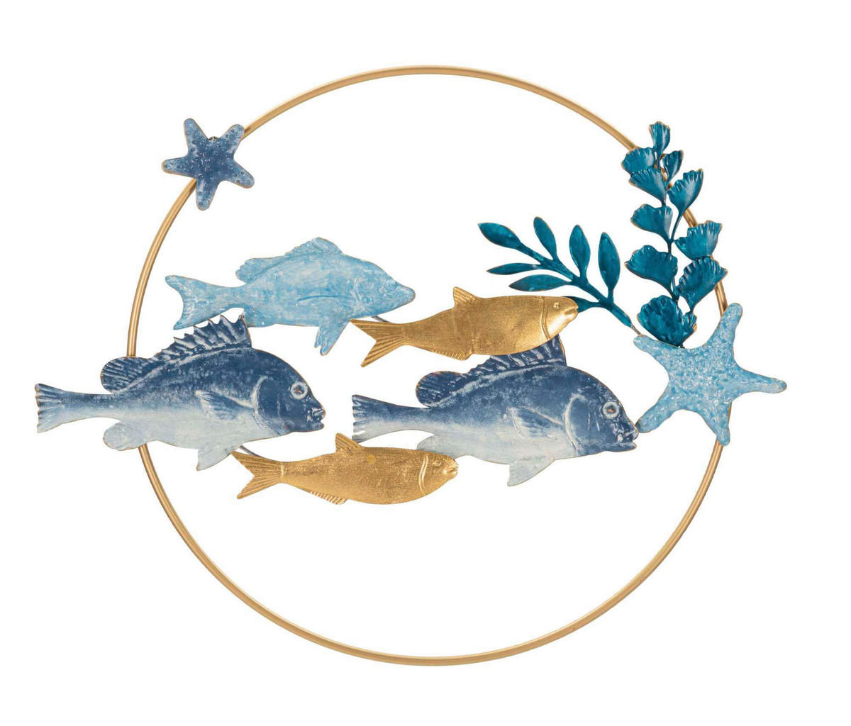 NÁSTENNÁ DEKORÁCIA 77/5/63 cm  - Basics, kov/kompozitné drevo (77/5/63cm)