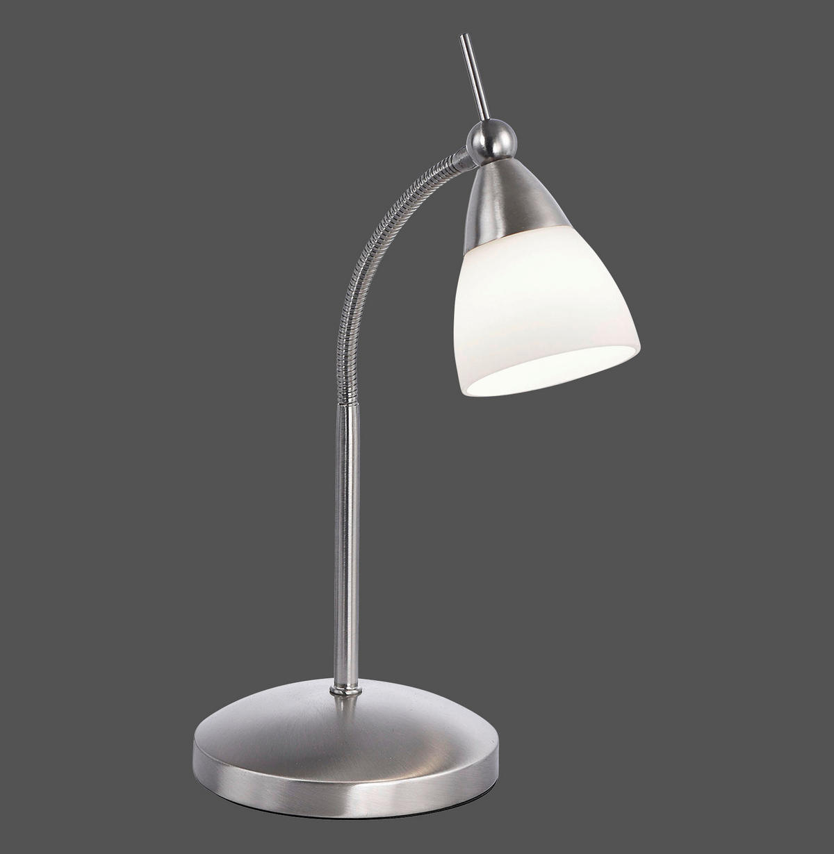 LED-TISCHLEUCHTE 30/29.5/45 cm   - Edelstahlfarben, Basics, Glas/Metall (30/29.5/45cm) - Paul Neuhaus