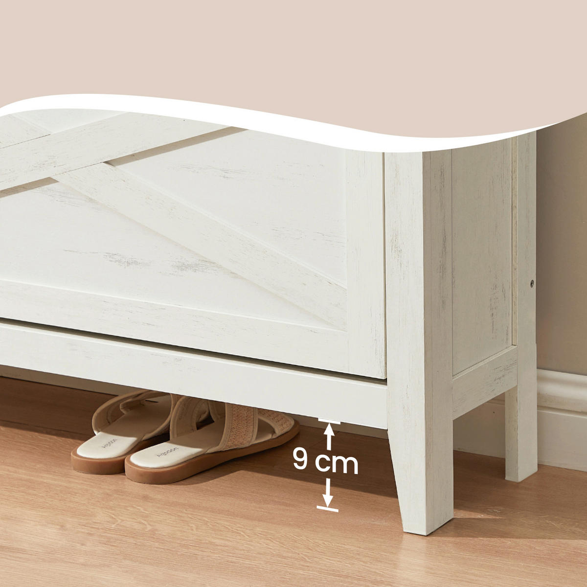 SCHUHKIPPER  in 127/86,8/24 cm  - Schwarz/Braun, Trend, Holzwerkstoff/Metall (127/86,8/24cm) - Boxxx