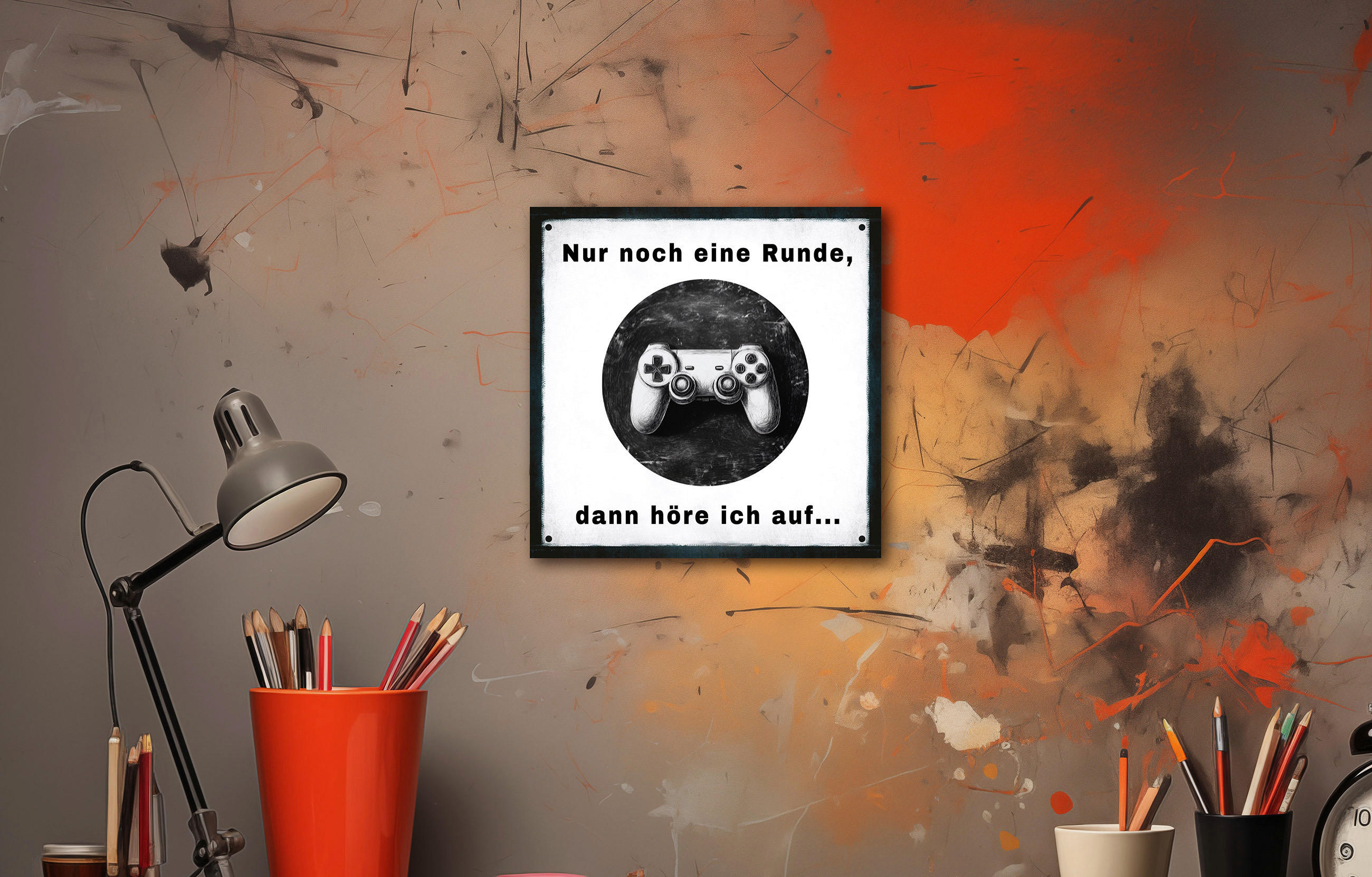 DEKOPANEEL Text 20/20/0,3 cm  - Multicolor, Basics, Holz (20/20/0,3cm)