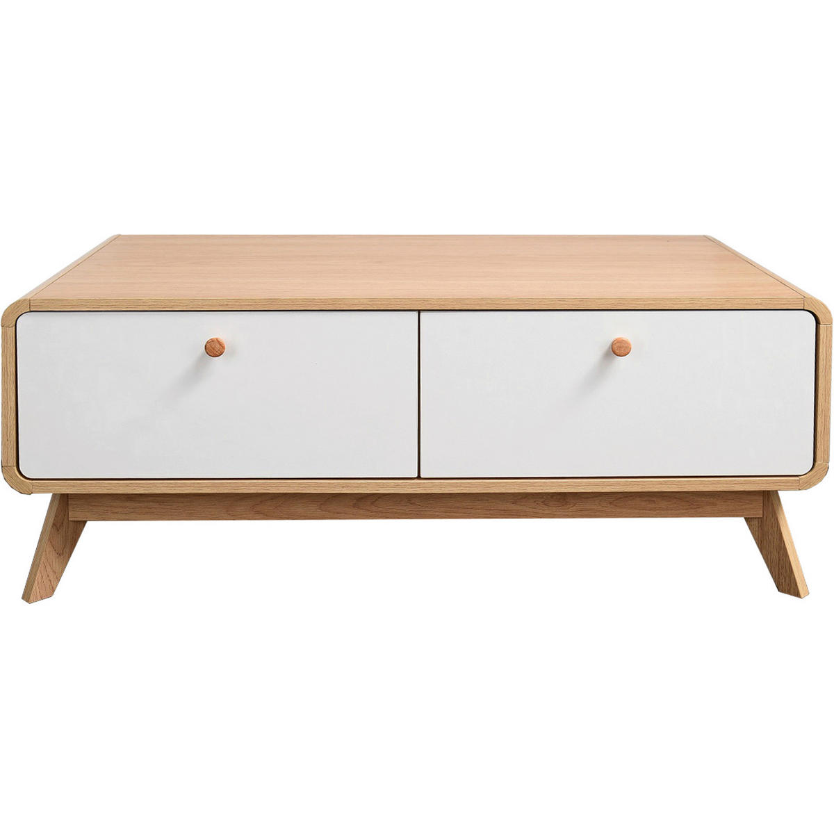 LOWBOARD Cassie  in 100/40/51 cm  - Eichefarben/Weiß, Design, Holz/Holzwerkstoff (100/40/51cm) - MID.YOU