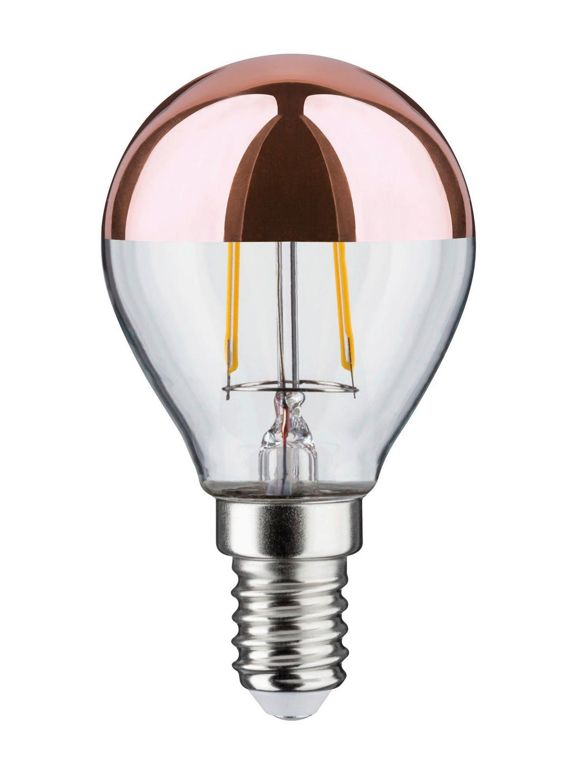 LED-LEUCHTMITTEL   E14 2,6W W 220 lm  - Klar/Kupferfarben, Basics, Glas (7,8cm) - Paulmann