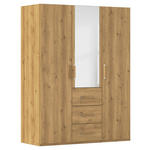 DREHTÜRENSCHRANK  in Eichefarben  - Eichefarben, Design, Glas/Holzwerkstoff (151/197/60cm) - Novel