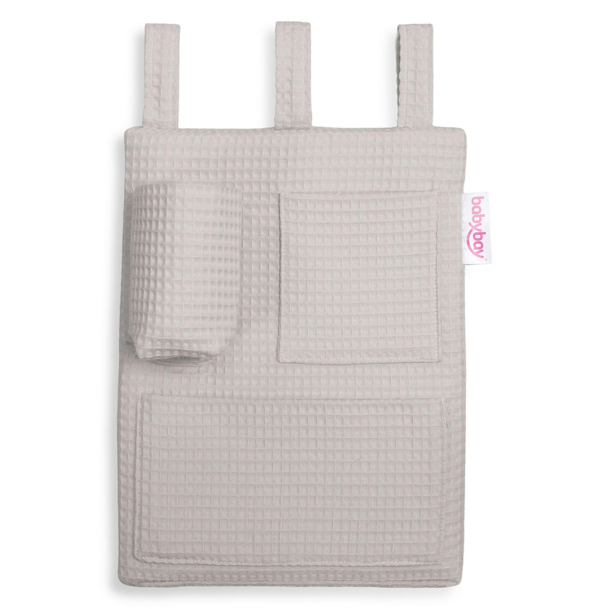 Babybay Betttasche Grauweiß 28x2.5x38 cm