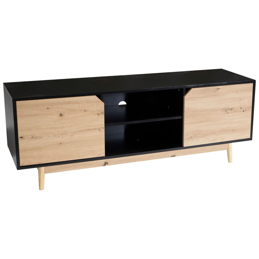 Livetastic NÍZKÁ KOMODA, černá, 150/55/40 cm