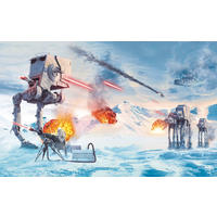 FOTOTAPETE HOTH SHOWDOWN  - Naturfarben, Design, Textil (400/250cm) - Star Wars
