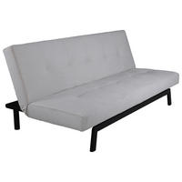 SCHLAFSOFA  in Cord Schwarz, Beige  - Beige/Schwarz, Design, Textil/Metall (180/80/55cm) - Livetastic