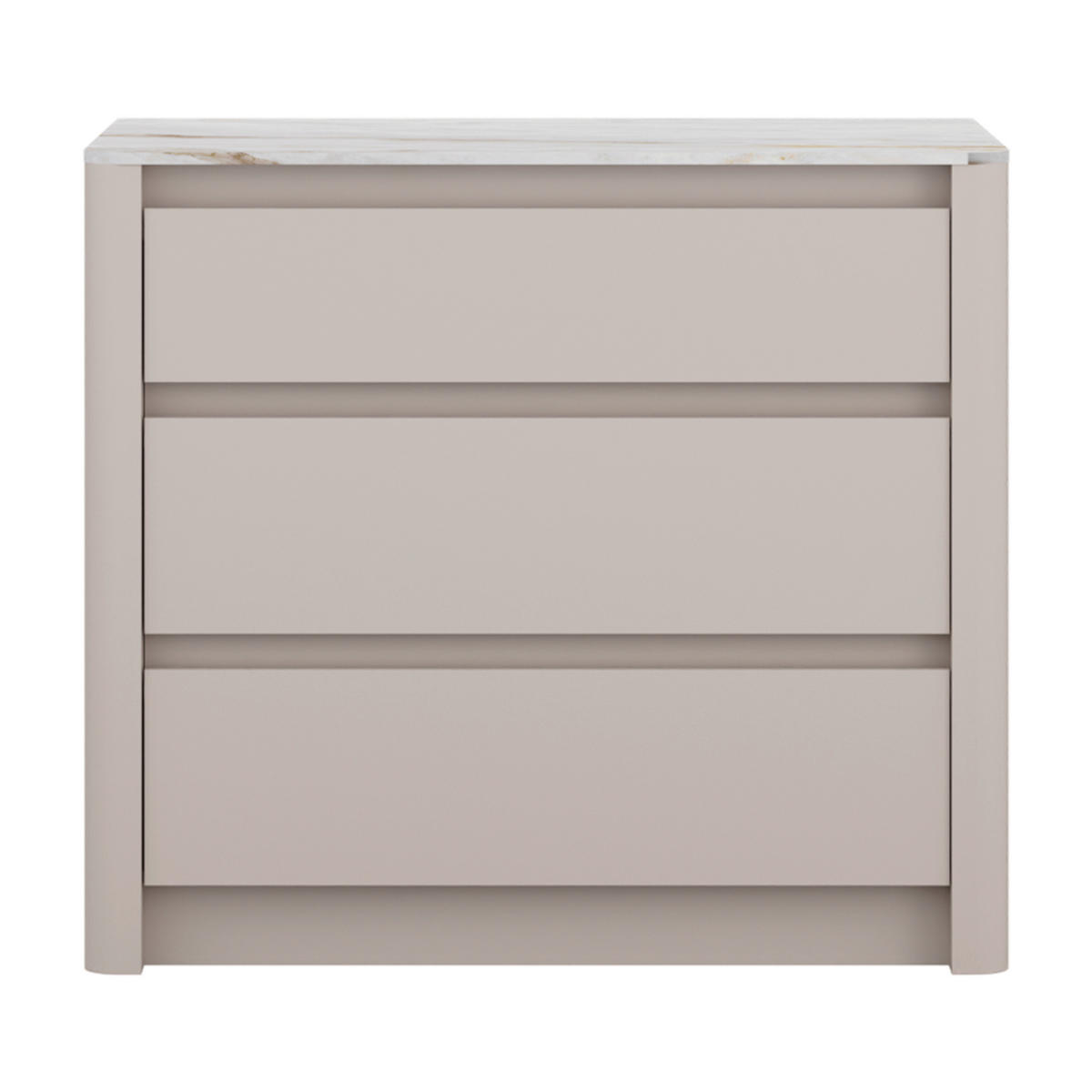 SCHUBKASTENUNTERSCHRANK 103,2/91,9/60 cm  in Weiß, Kaschmir  - Kaschmir/Weiß, MODERN, Holzwerkstoff (103,2/91,9/60cm) - home24