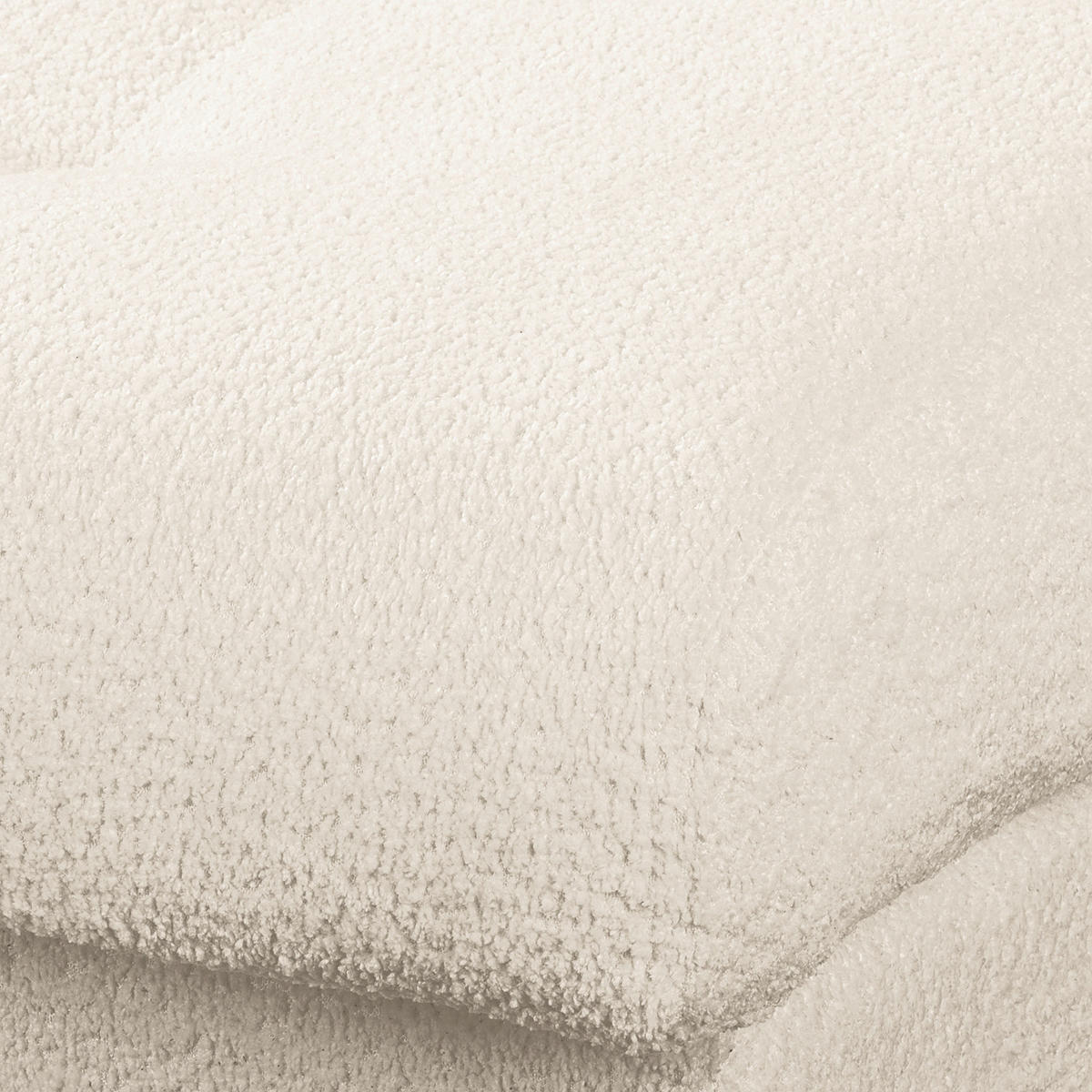 ECKSOFA Naomi Creme Chenille Rückenkissen  - Creme/Schwarz, Design, Kunststoff/Textil (284/243cm) - P & B