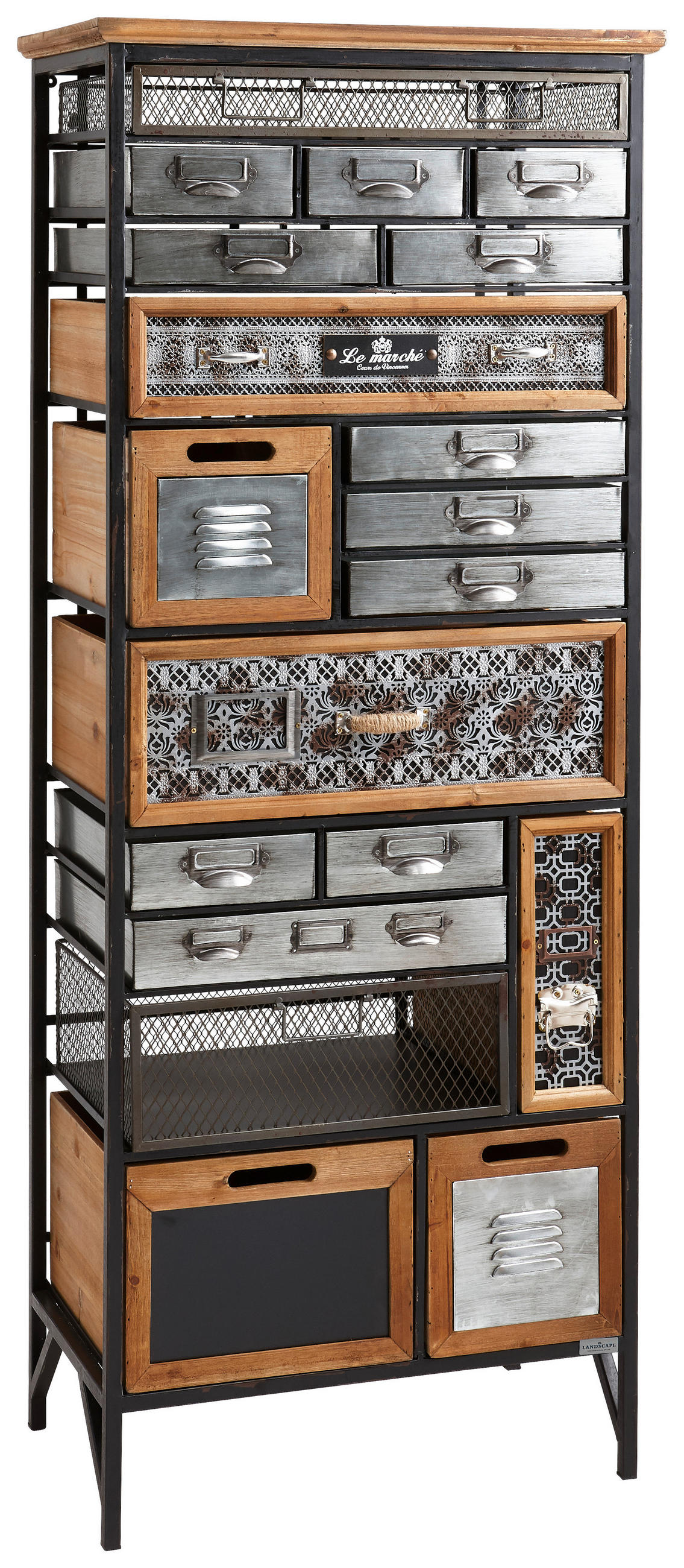 KOMMODE  in 59/146/33,5 cm  - Multicolor/Kieferfarben, Trend, Holz/Holzwerkstoff (59/146/33,5cm) - Landscape