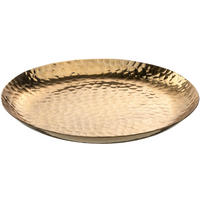 UKRASNI TANJIR   24/2,5/24 cm           - zlatna, Lajfstajl, metal (24/2,5/24cm) - Leonardo