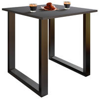 SCHREIBTISCH  in Anthrazit, Schwarz  - Anthrazit/Silberfarben, Design, Holzwerkstoff/Metall (80/76/50cm) - MID.YOU