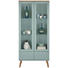 VITRINE in furniert, massiv Eiche Eichefarben, Pastellgrün - Eichefarben/Pastellgrün, MODERN, Glas/Holz (79/178,5/43cm) - Lomoco VITRINE in furniert, massiv Eiche Eichefarben, Pastellgrün - Eichefarben/Pastellgrün, MODERN, Glas/Holz (79/178,5/43cm) - Lomoco