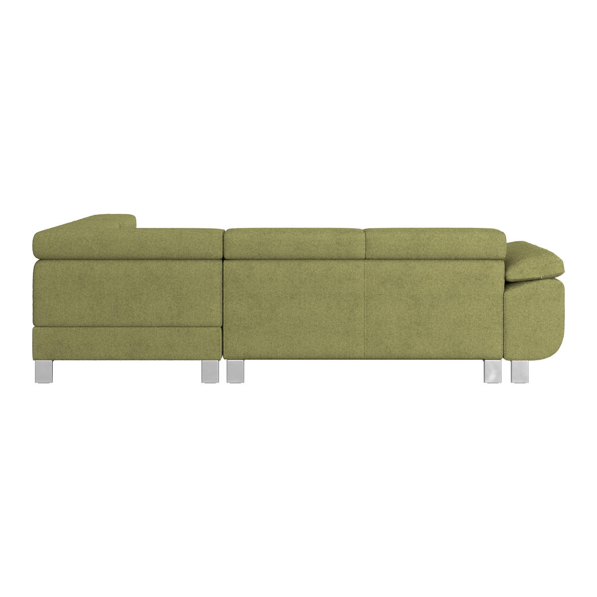 ECKSOFA Khaki Drell  - Khaki, MODERN, Textil/Metall (270/230cm) - MID.YOU