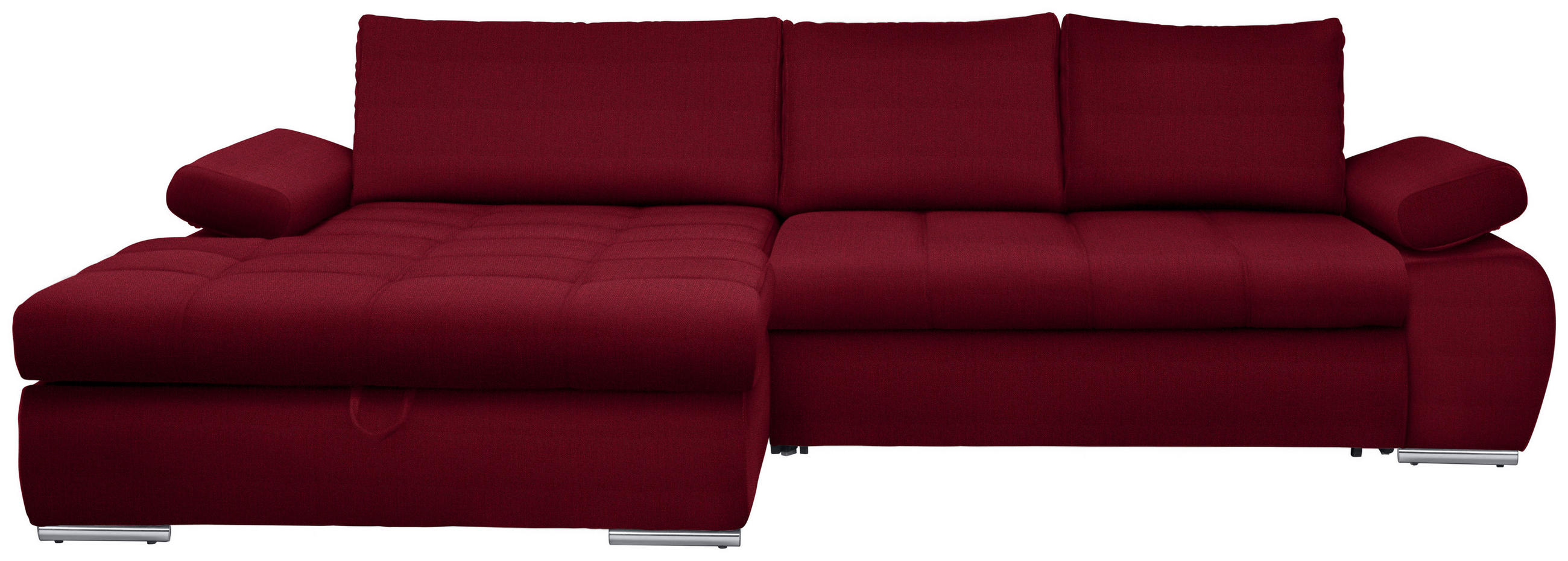 Wohnlandschaft in Textil Rot