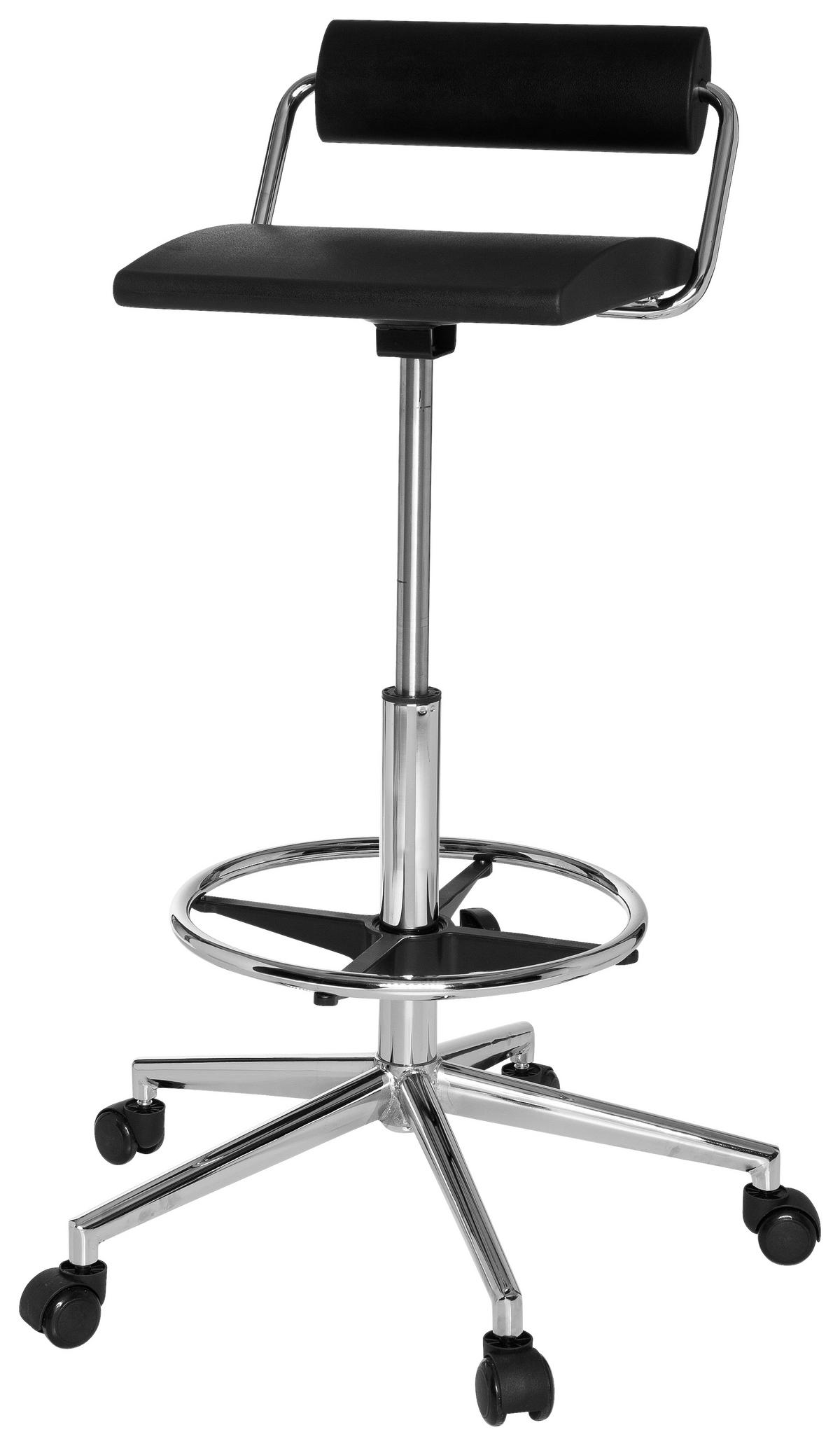 KONTORSPALL  svart  - svart, Modern, metall/plast (62/80/62cm) - MID.YOU