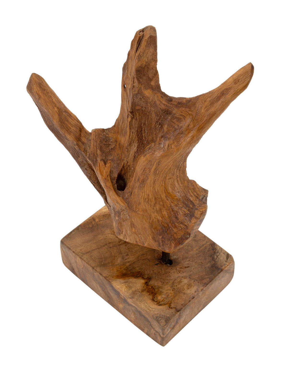 SKULPTUR - Braun, Basics, Holz (20/34/11cm)