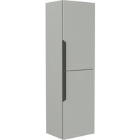 MIDISCHRANK 40/138/32 cm  - Beige/Schwarz, MODERN, Glas/Holzwerkstoff (40/138/32cm) - MID.YOU