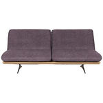 SCHLAFSOFA Webstoff Violett  - Beige/Violett, Design, Holz/Textil (204/92/90cm) - Dieter Knoll