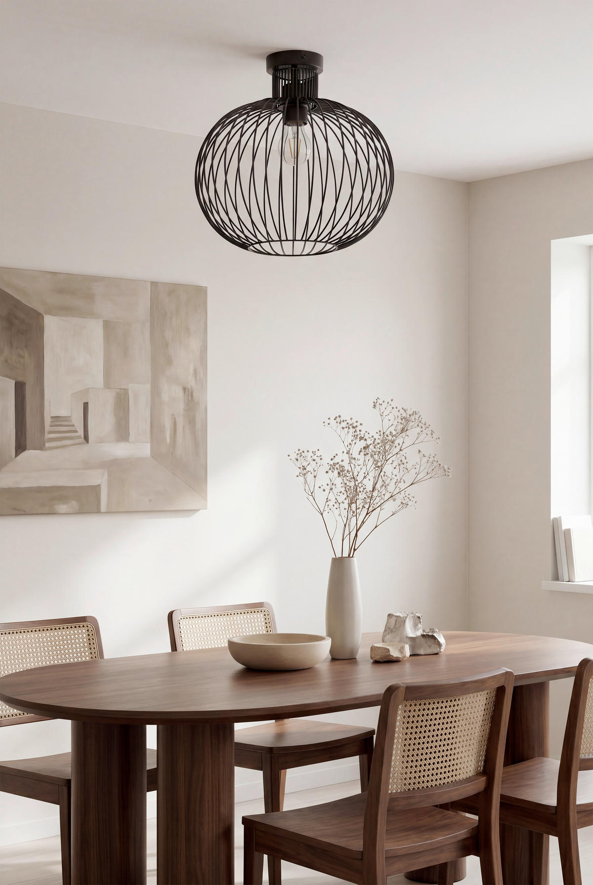 DECKENLEUCHTE 35/34 cm  - Schwarz, Trend, Metall (35/34cm) - Collett's Monde