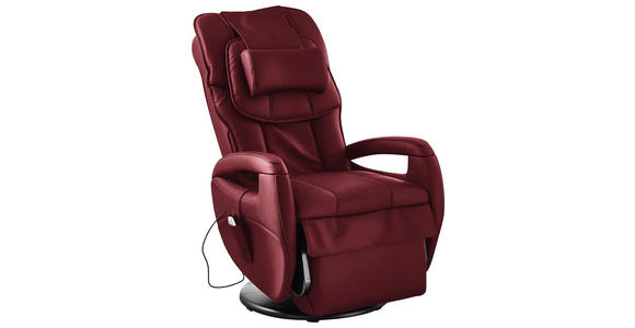 MASSAGESESSEL in Leder Rot - Rot, Design, Leder (80/117/114cm) - Cantus