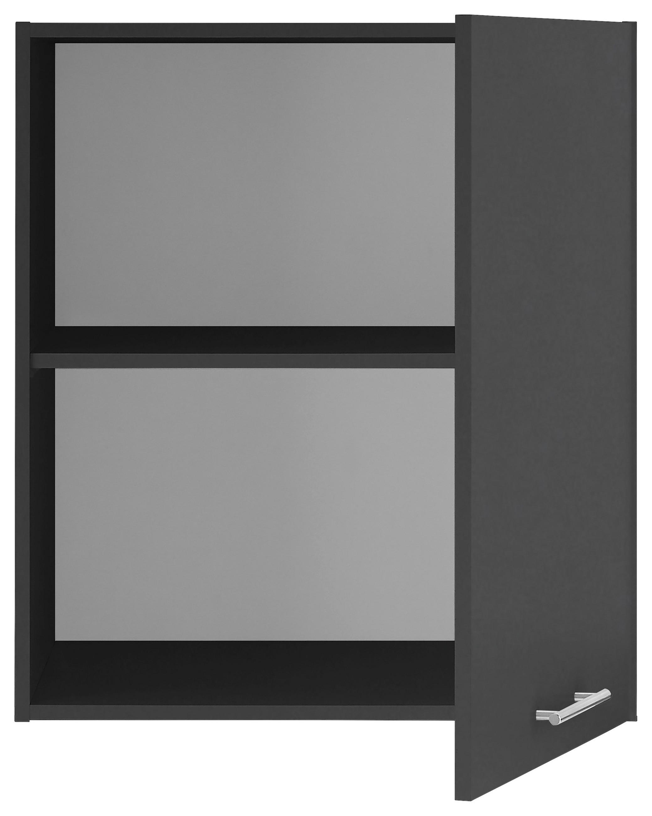 AUFSATZSCHRANK 68/76/68 cm  in  - Chromfarben/Anthrazit, Design, Holzwerkstoff/Metall (68/76/68cm)