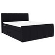 BOXSPRINGBETT 180/200 cm  in Schwarz  - Schwarz, KONVENTIONELL, Kunststoff/Textil (180/200cm) - Carryhome