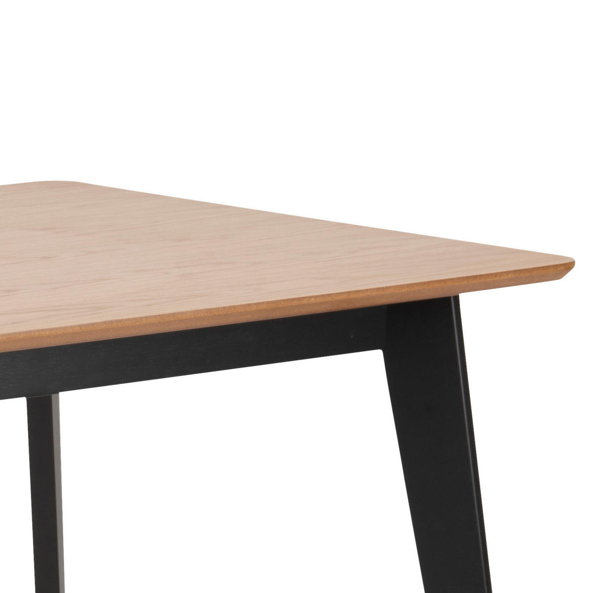 JEDILNA MIZA, črna, barve hrasta  - črna/barve hrasta, Konvencionalno, leseni material (120/80/76cm) - Carryhome