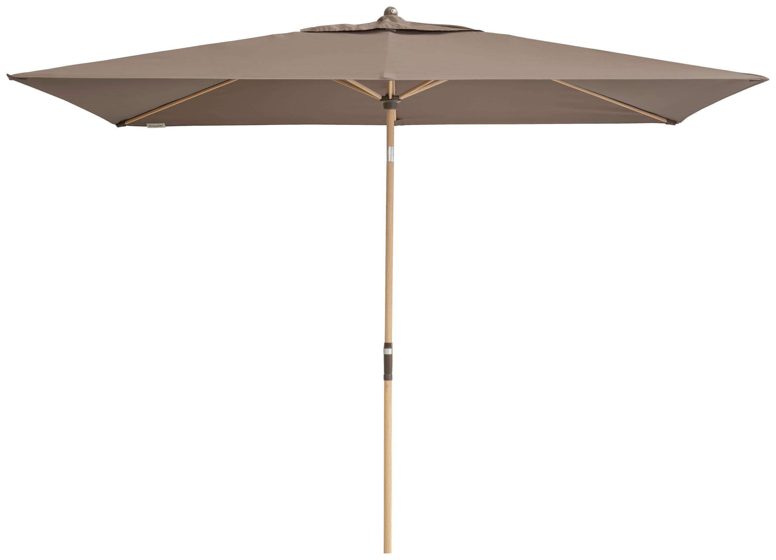 SONNENSCHIRM 200x300 cm Greige  - Greige/Eschefarben, Basics, Textil/Metall (200/300cm) - Doppler