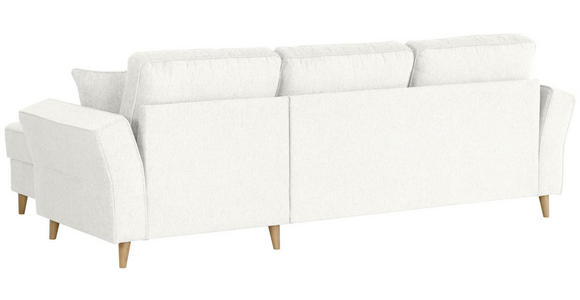 ECKSOFA in Flachgewebe Naturfarben  - Eichefarben/Naturfarben, KONVENTIONELL, Holz/Textil (265/159cm) - Carryhome