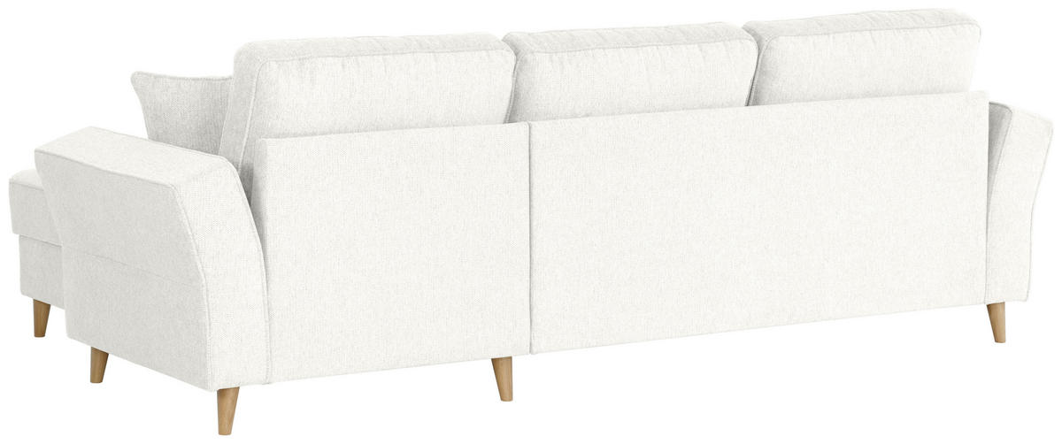 ECKSOFA in Flachgewebe Naturfarben  - Eichefarben/Naturfarben, KONVENTIONELL, Holz/Textil (265/159cm) - Carryhome