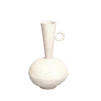 VÁZA 44 cm  - fehér, Design, fém (26/44cm) - Ambia Home