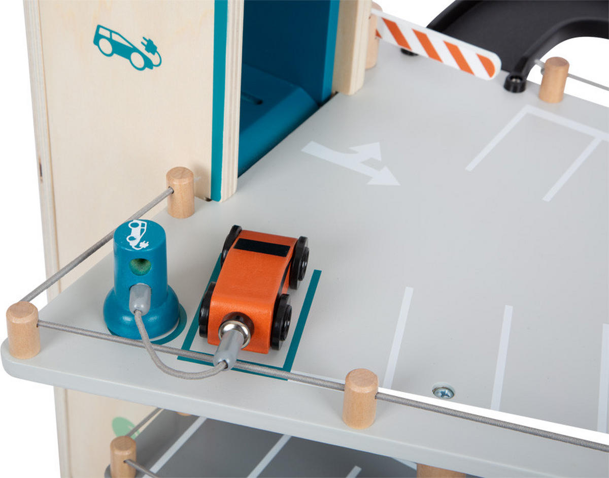 PARKGARAGE  - Multicolor, Basics, Holz/Kunststoff (62/43/36cm) - small foot