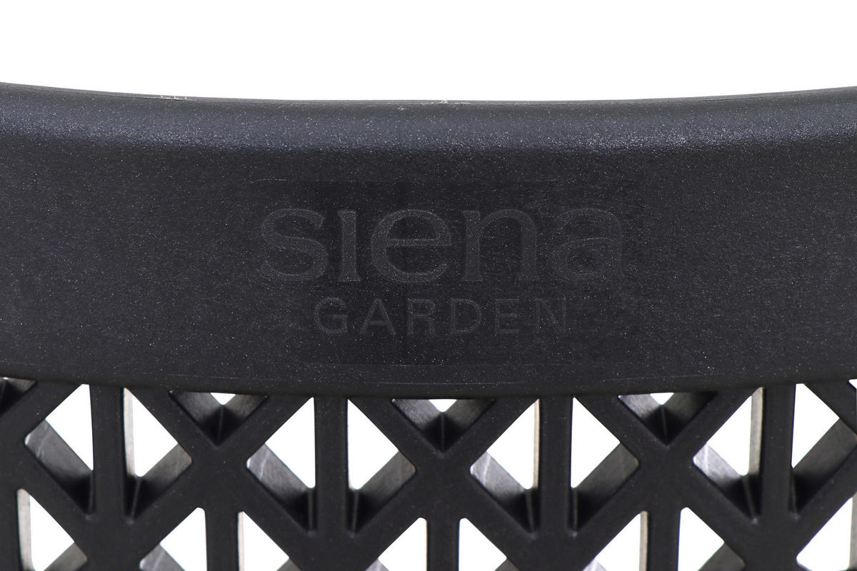 GARTENGARNITUR 3-teilig  - Anthrazit, Basics, Holzwerkstoff/Kunststoff (80/81/80cm) - Siena Garden