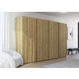SCHWEBETÜRENSCHRANK 360/223/68 cm 4-türig Eichefarben  - Eichefarben, Design, Holz/Holzwerkstoff (360/223/68cm) - Novel