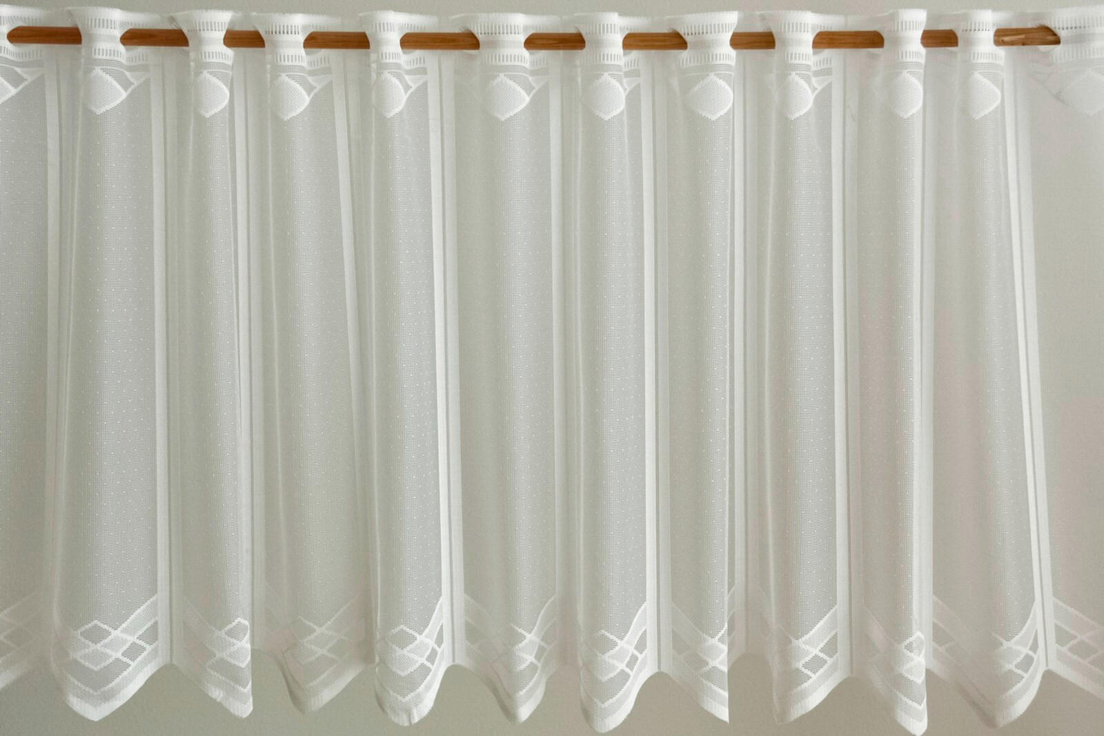 KRATKA ZAVJESA bijela   - bijela, Basics, tekstil (90cm)