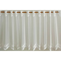 KRATKA ZAVJESA bijela   - bijela, Basics, tekstil (90cm)