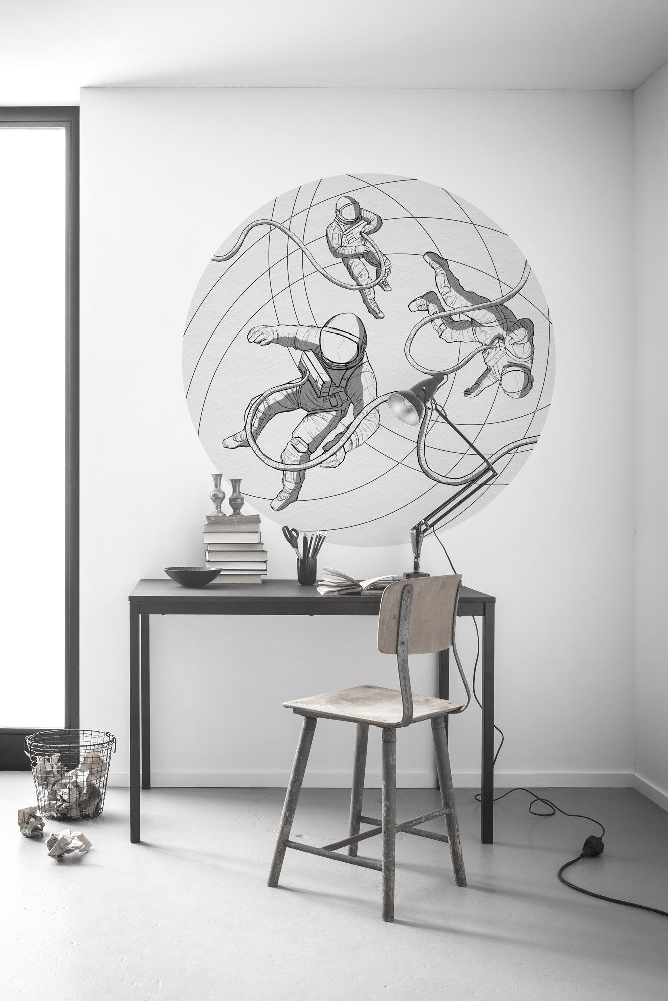 FOTOTAPETE - Schwarz/Weiß, Trend (125cm) - Xora