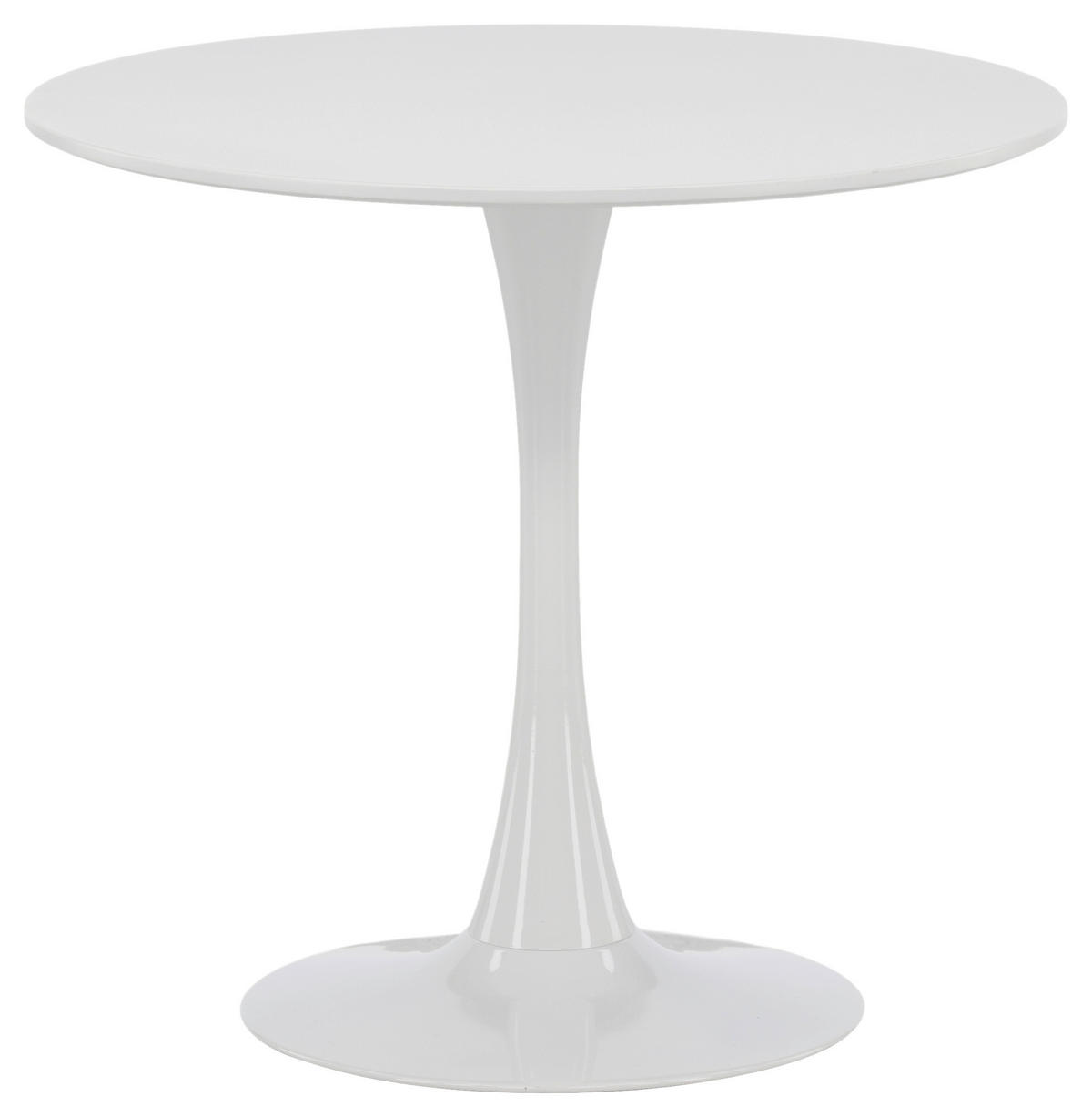 MATBORD i metall, trämaterial 80/80/75 cm   - vit/ljusgrå, Design, metall/trämaterial (80/80/75cm) - Livetastic