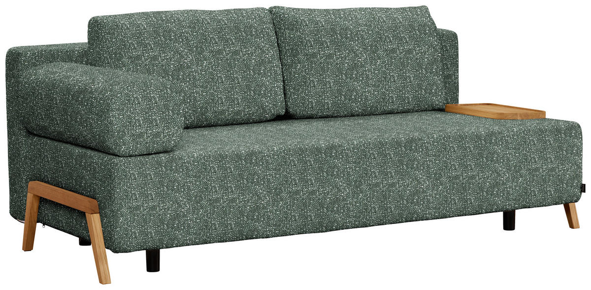 SCHLAFSOFA in Holz, Textil Grün  - Naturfarben/Grün, Design, Holz/Textil (211/88/102cm) - Niels Andersson